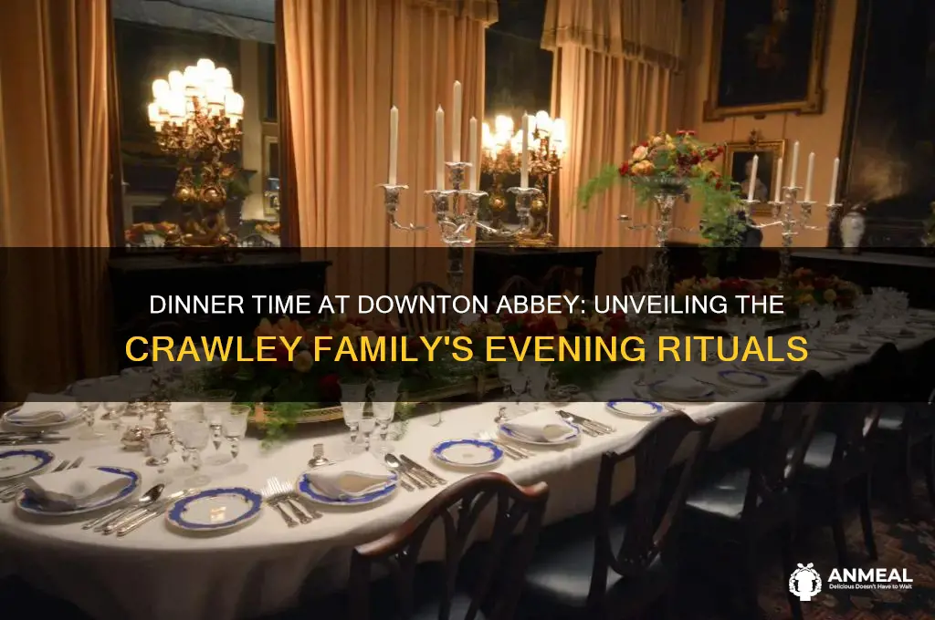 what time is dinner at downton abbey
