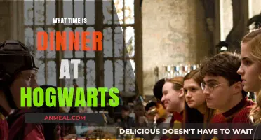 When Does the Great Hall Serve Dinner at Hogwarts?
