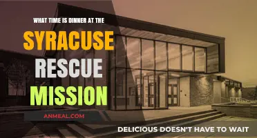 Dinner Time at Syracuse Rescue Mission: Schedule and Details