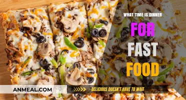 Fast Food Dinner Hours: When to Grab Your Evening Meal