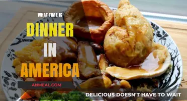 Dinner Time in America: Exploring Typical Evening Meal Hours