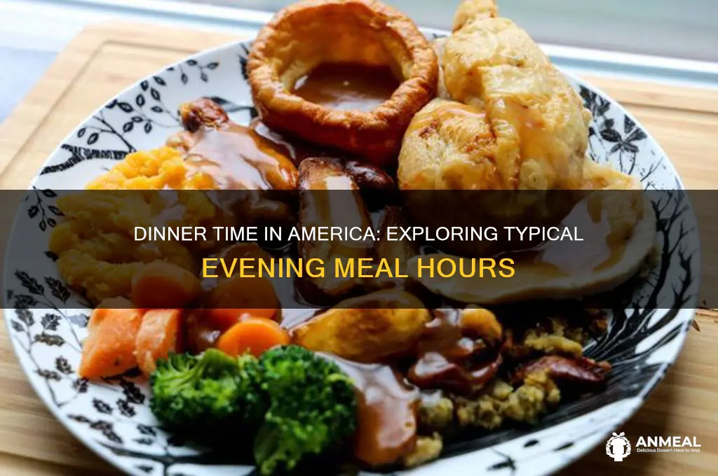 what time is dinner in america