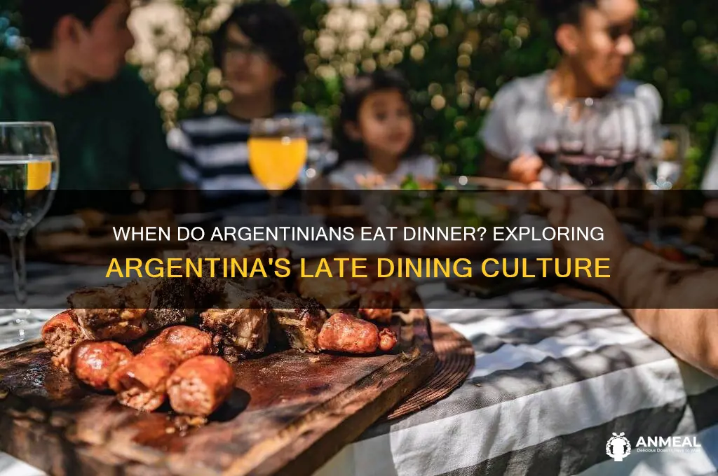 what time is dinner in argentina