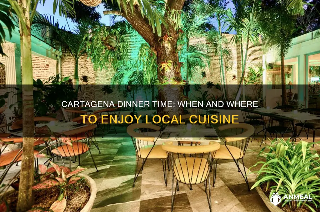 what time is dinner in cartagena