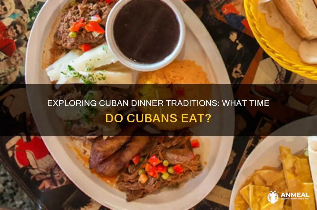 what time is dinner in cuba