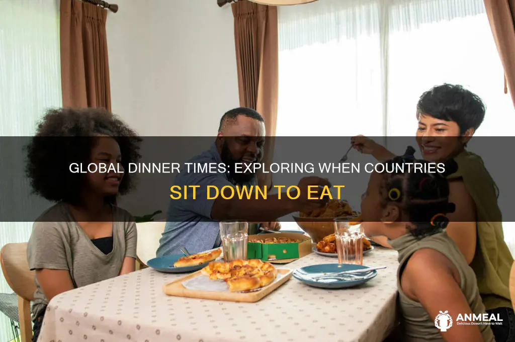 what time is dinner in different countries