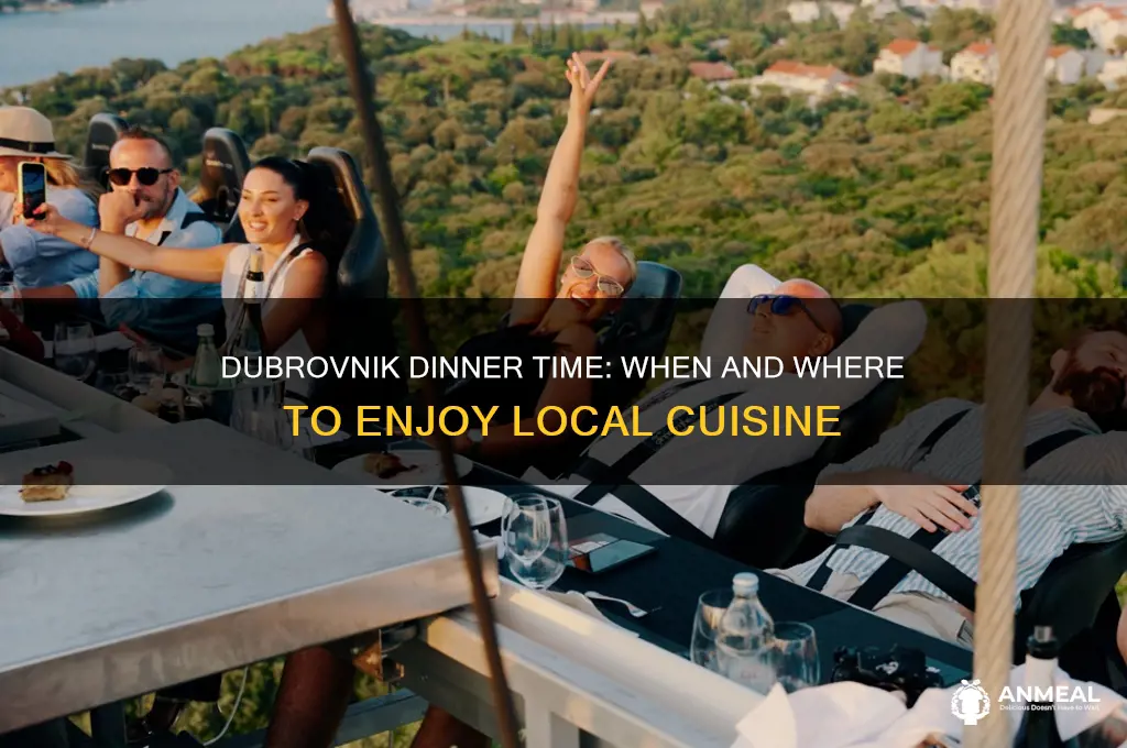what time is dinner in dubrovnik