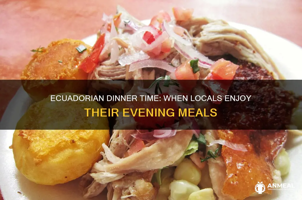 what time is dinner in ecuador
