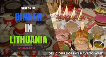 Lithuanian Dinner Time: When Do Locals Typically Enjoy Their Evening Meal?