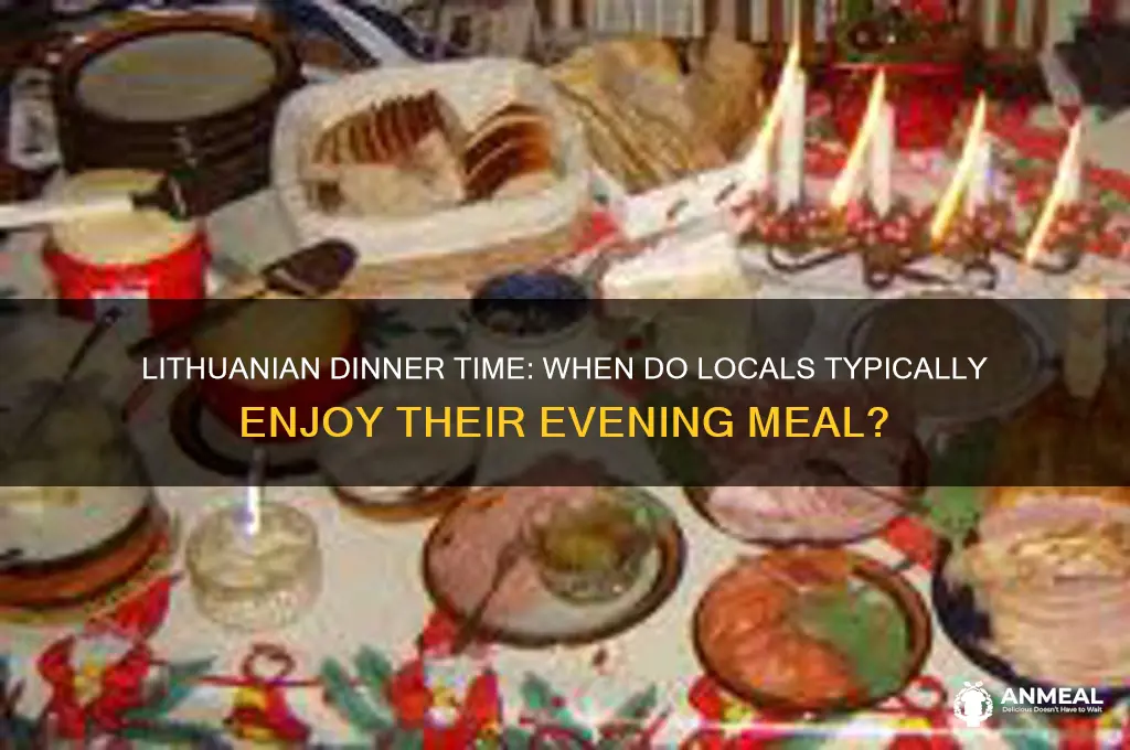 what time is dinner in lithuania