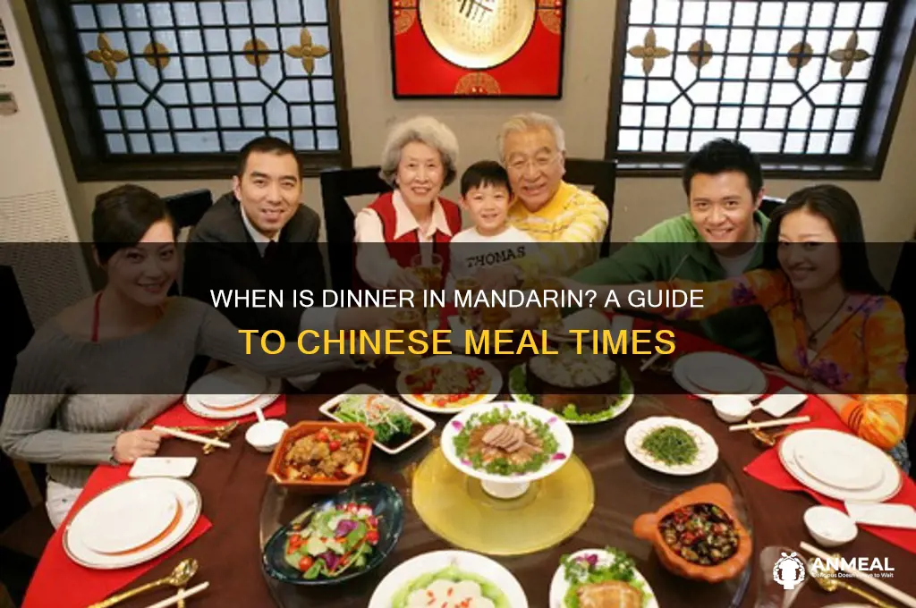 what time is dinner in mandarin