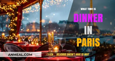 Dining in Paris: Understanding the Perfect Time for Dinner