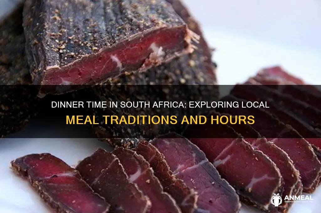 what time is dinner in south africa