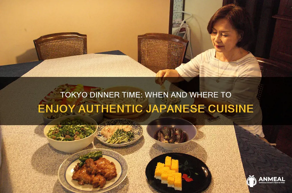 what time is dinner in tokyo