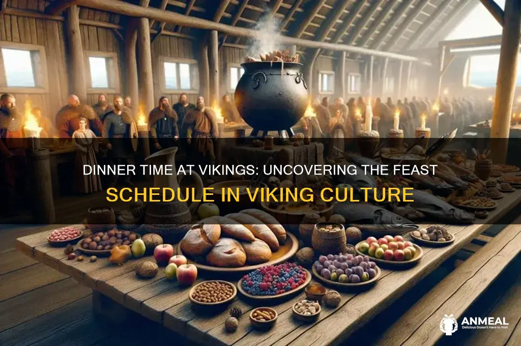 what time is dinner in vikings