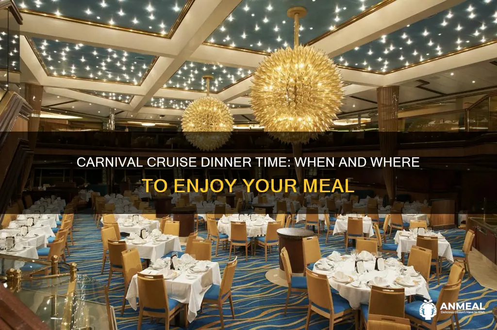 what time is dinner on carnival cruise