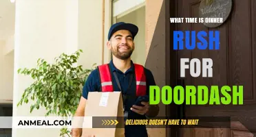 When Does DoorDash Dinner Rush Peak? Optimal Delivery Times Explained