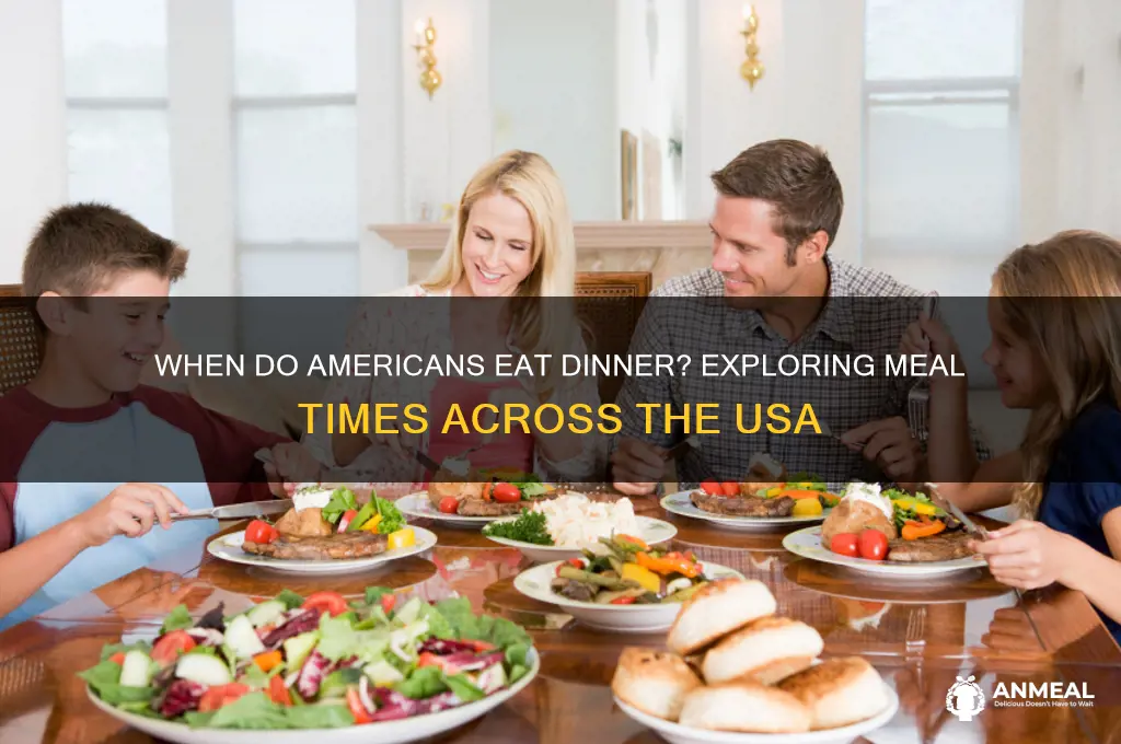 what time is dinner tiem in america