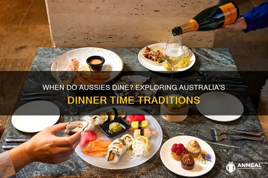 what time is dinner time in australia