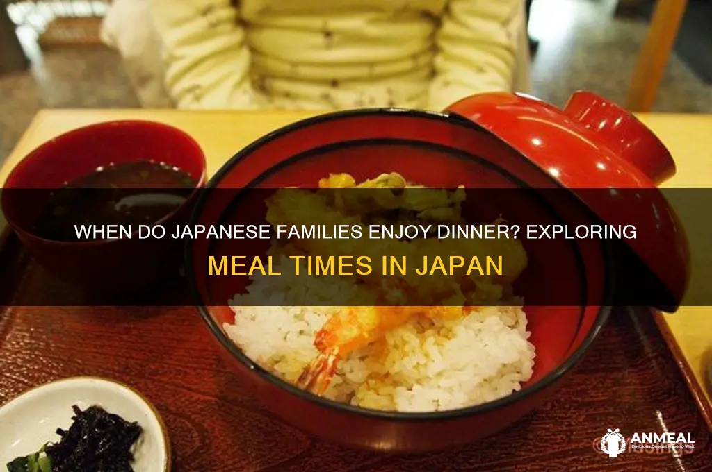 what time is dinner time in japan