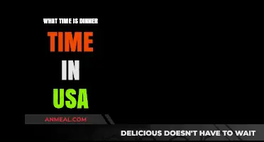 When Do Americans Eat Dinner? Exploring USA's Evening Meal Timing