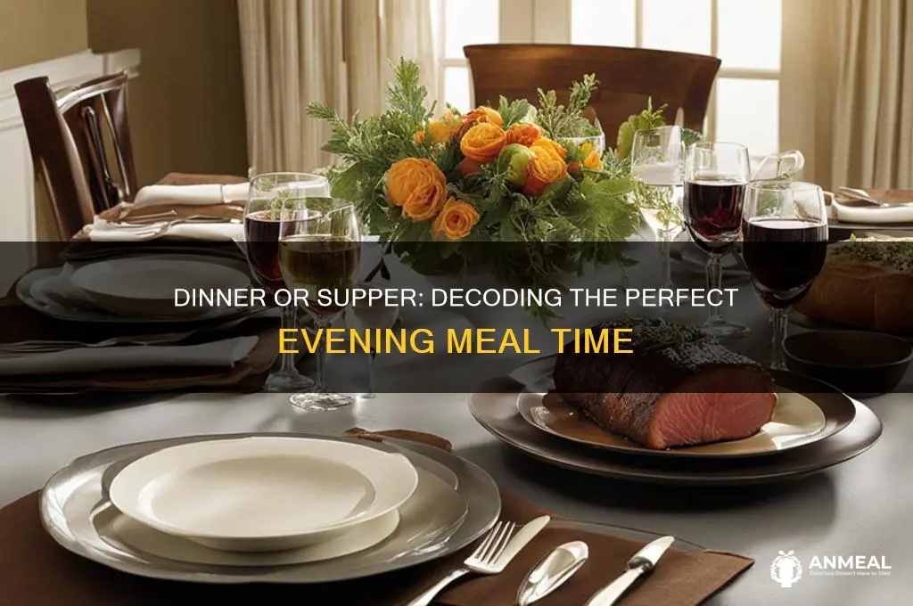 what time is dinner vs supper