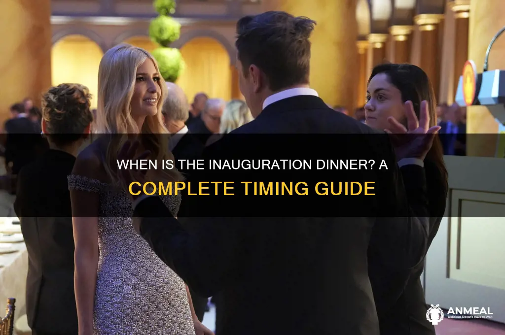 what time is inauguration dinner