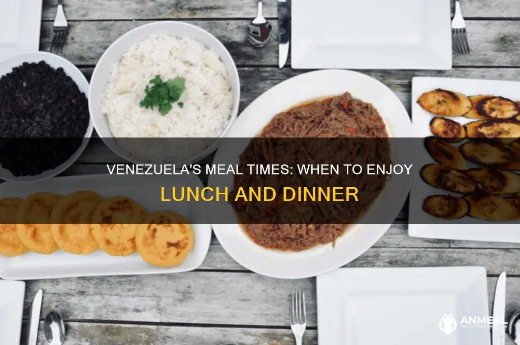what time is lunch and dinner in venezuela