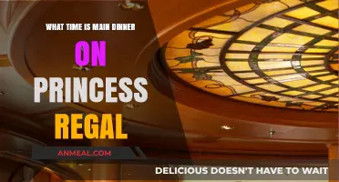 Princess Regal Main Dinner Time: When to Dine on Board