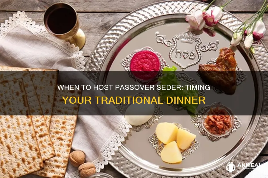 what time is passover dinner