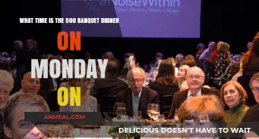 Monday's 500 Banquet Dinner: Start Time and Details Revealed