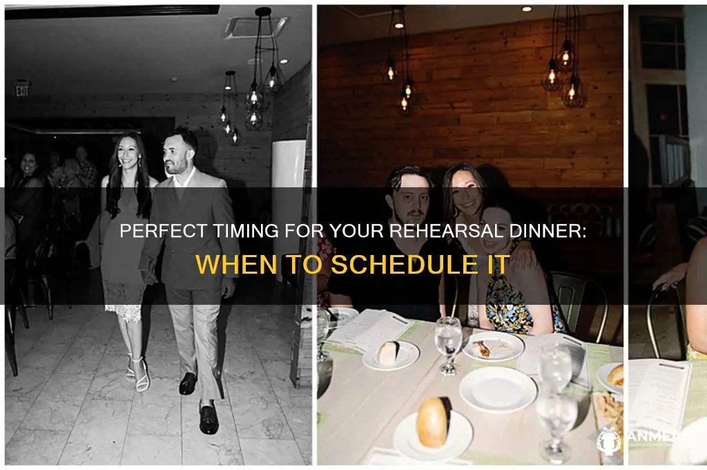 what time is the average rehersal dinner