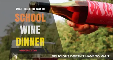 Back to School Wine Dinner: Perfect Timing for Parents' Relaxation