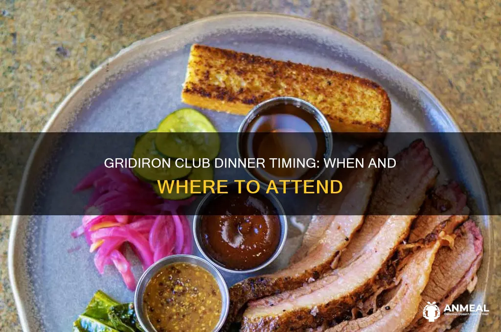 what time is the gridiron club dinner
