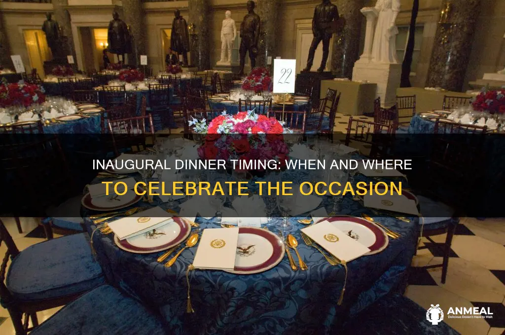 what time is the inaugural dinner