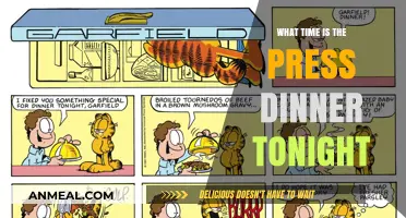 Tonight's Press Dinner Time: When and Where to Attend