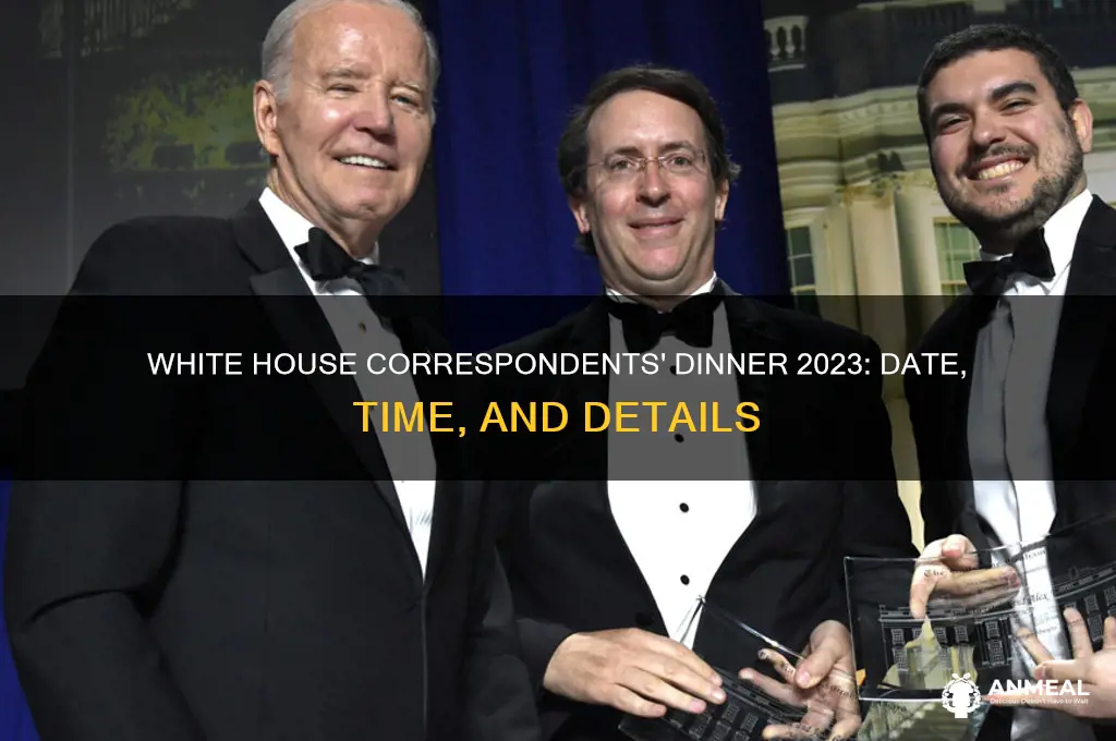what time is the white house correspondent dinner