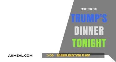 Trump's Dinner Schedule Tonight: Timing and Details Revealed