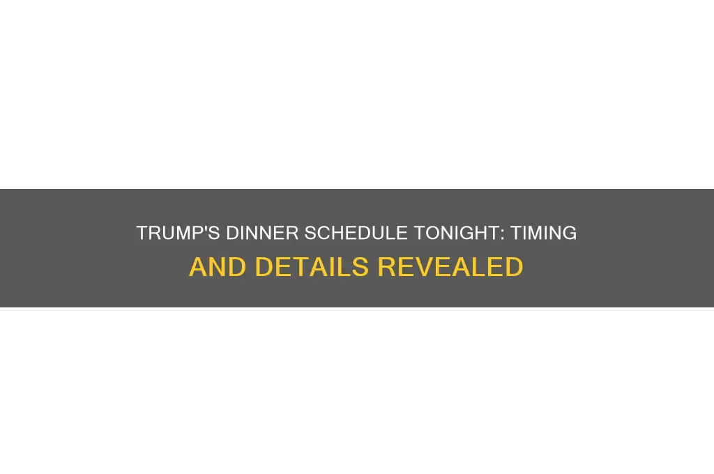 what time is trump