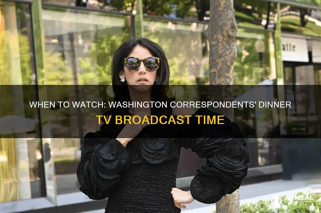 what time is washington correspondents dinner televised