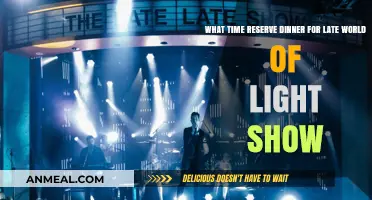 Perfect Timing: Reserve Dinner for the Late World of Light Show