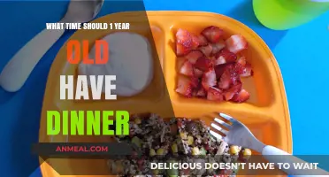 Perfect Dinner Time for Your One-Year-Old: Tips and Timing