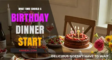 Perfect Timing for Birthday Dinners: When to Begin the Celebration