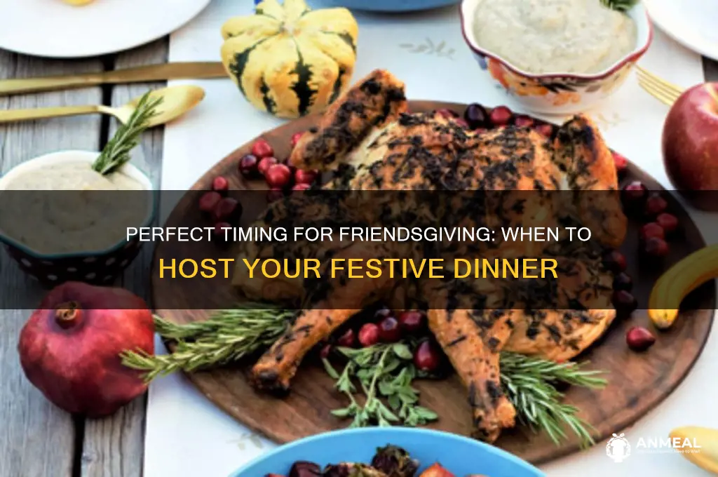 what time should you host friendsgiving dinner