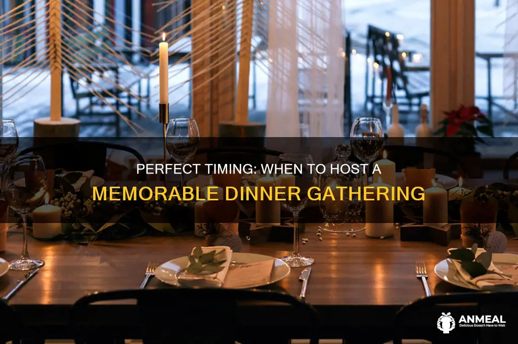 what time to host a dinner