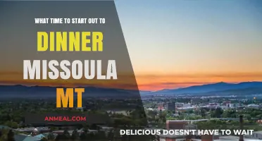 Perfect Dinner Timing in Missoula, MT: When to Head Out