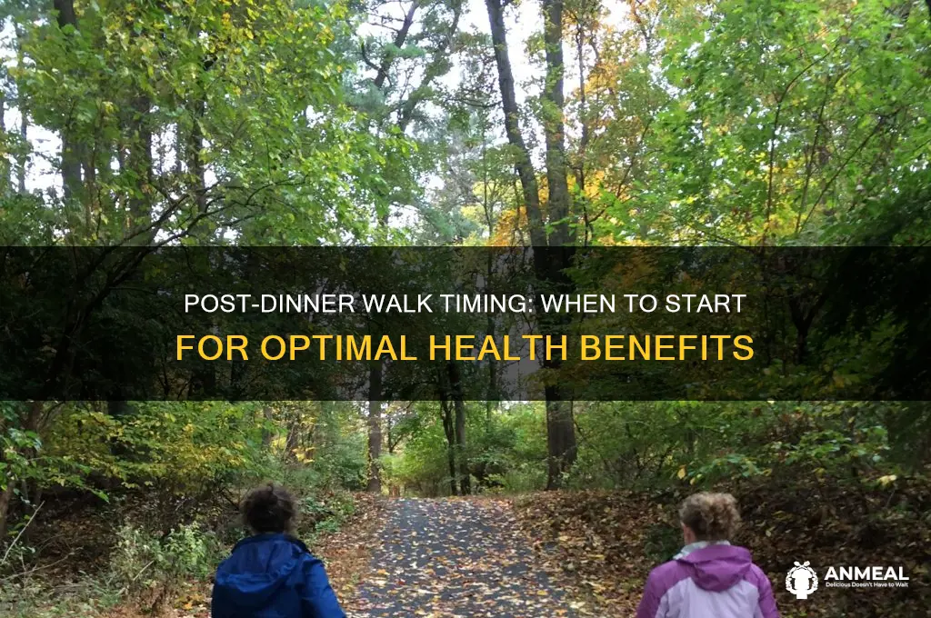 what time walk should be start after dinner