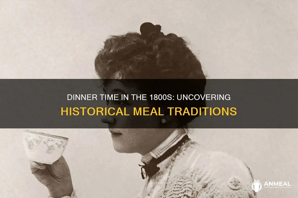 what time was dinner in the 1800s