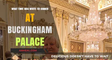 White Tie Dinner at Buckingham Palace: Historical Timing Explained