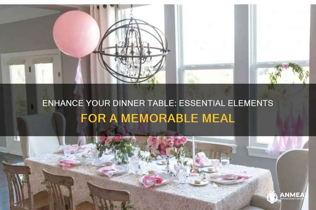 what to add to a dinner table